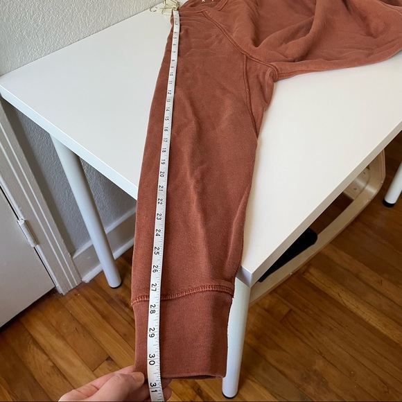 Madewell Garment-Dyed Crewneck Sweatshirt Burnt Umber - Picture 9 of 11